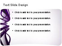 Cable Waves Purple Bar PowerPoint Template text slide design